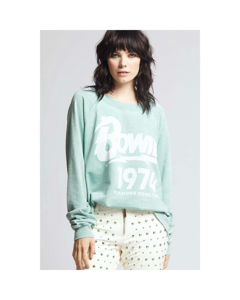 David Bowie Bowie Diamond Dogs Tour 1974 Sweatshirt $13.22 Sweatshirts
